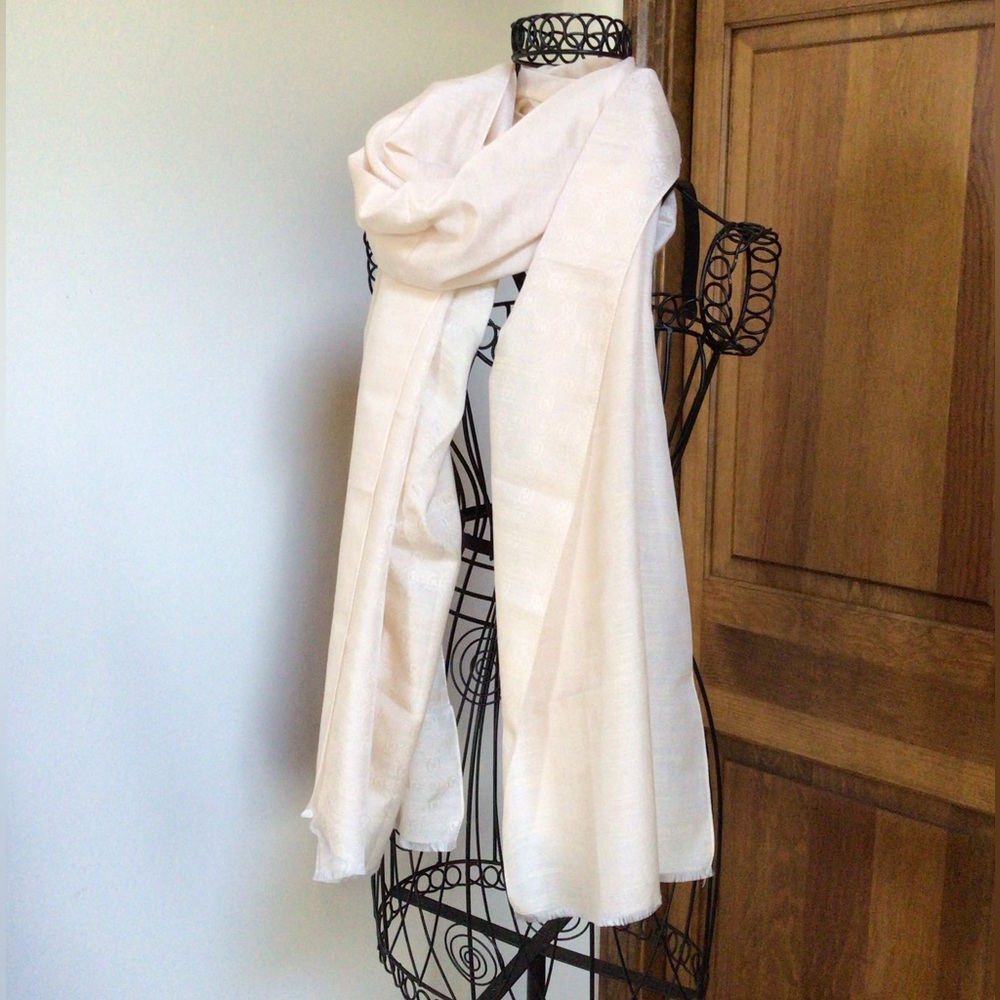 Vakko cotton silk scarf 76”x26”